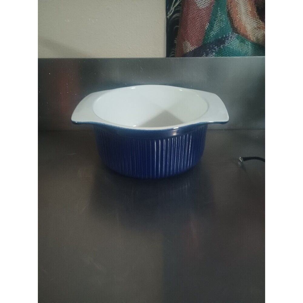 Roshco, Cobalt Blue, 2 Quart, Round Casserole Baking Dish without No Cover